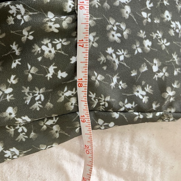 Peach Love Womens Dress Size Medium Green White Floral Ruffle Boho NWT - Picture 11 of 13